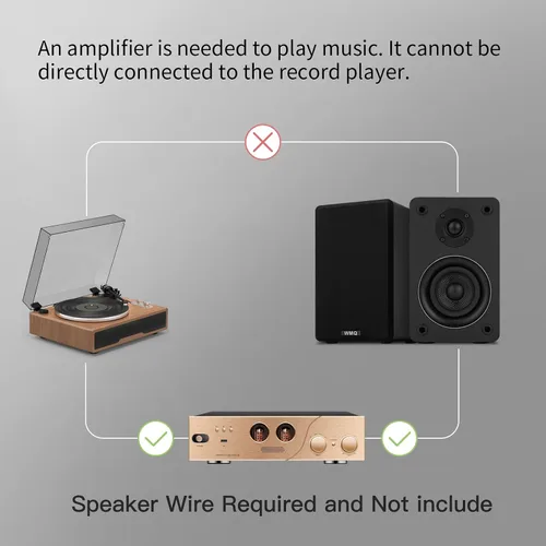 Vista 2 de Altavoces pasivos de estantería de 40 W x 2 para sonido envolvente de cine en casa, estéreo y monitor pasivo de campo cercano, de 2 vías, requiere