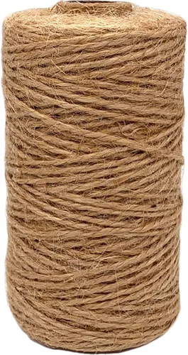 Vista 9 de Leecogo - Cuerda de yute negro de 2.5 mm, 100 metros, resistente, para jardinería, manualidades y proyectos decorativos