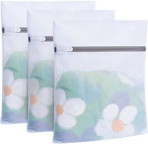 Vista 8 de BAGAIL Bolsas de lavandería de malla para lencería íntima y delicadas, 5 unidades (1XL, 2L, 2M)