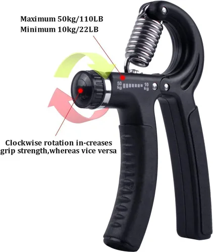 Vista 8 de Luxon Paquete de 2 fortalecedores de agarre de mano de resistencia ajustable de 22 a 110 libras (22.0-110.2 lbs) - Ejercitador de agarre de mano