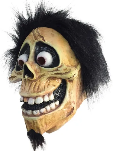 Vista 4 de Coco Miguel Máscara de látex Calavera Héctor Abuelo Rivera Película de dibujos animados Cosplay Props