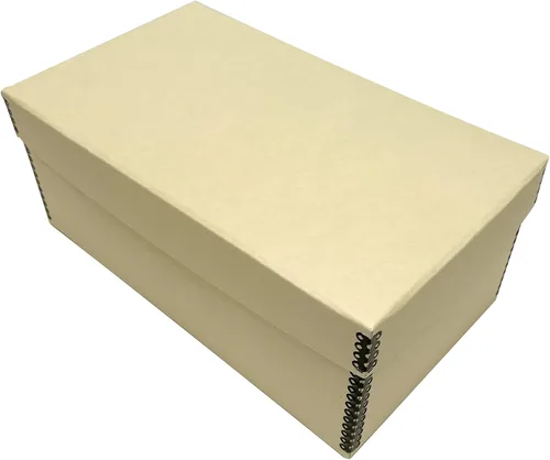 Vista 6 de Lineco Caja de tarjetas fotográficas, almacenamiento de archivo de calidad de museo, sin ácidos con tapa extraíble, almacenamiento a granel