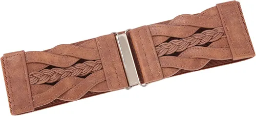 Vista 4 de GRACE KARIN Cinturón elástico vintage ancho para mujer.