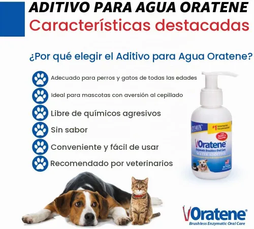 Vista 3 de PET King Brands Zymox Oratene - Aditivo de agua enzimático sin escobillas, 4 onzas
