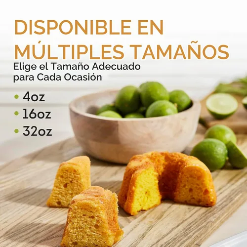 Vista 5 de TORTUGA Caribbean Key - Pastel de ron de lima – Tortas de ron de lima de 32 onzas – El regalo gourmet perfecto para rellenos de calcetines, cestas