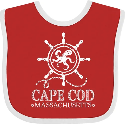 Vista 8 de inktastic Cape Cod Massachusetts - Babero náutico para bebé