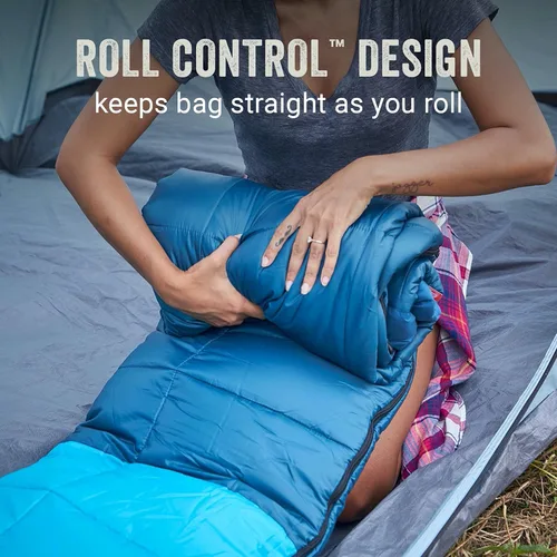 Vista 5 de Coleman Kompact - Saco de dormir, ligero para interiores y exteriores, para adultos, 20°F/30°F/40°F opciones para camping, senderismo, mochilero