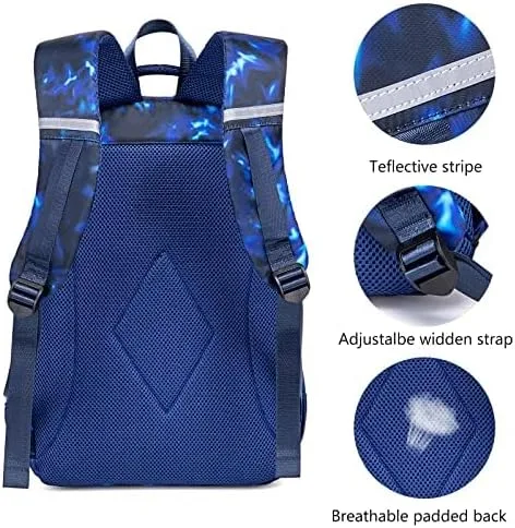 Vista 4 de Mochila escolar para niños con fiambrera para niñas, bolsa de libros, mochila escolar preescolar, jardín de infantes, mochila para niños pequeños