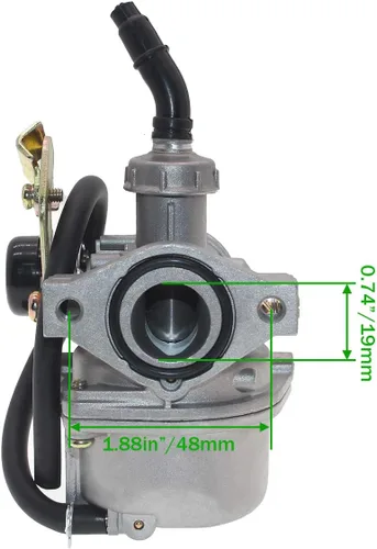 Vista 3 de Carburador PZ19 Compatible con TaoTao Chino 125cc 110cc 90cc 70cc 50cc de 4 Tiempos para ATV Go Kart Pit Dirt Bike Quad Ensamblaje Carburador PZ19