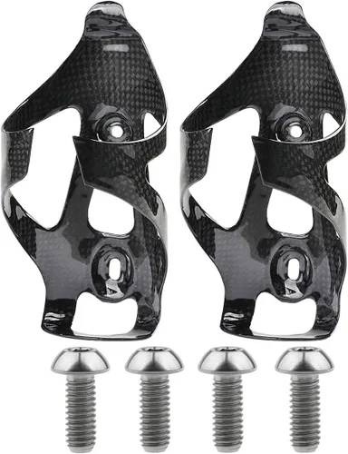 Vista 2 de La botella de agua de la bicicleta de la fibra de carbono llena jaulas soportes del tenedor
