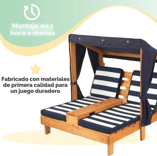 Vista 5 de KidKraft al aire última intervensión doble chaise lounge, talla única