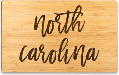 Vista 8 de Andaz Press Alabama State - Tabla de cortar de madera de bambú, 17.75 x 11 pulgadas, caligrafía, paquete de 1, tabla de cortar grande grabada