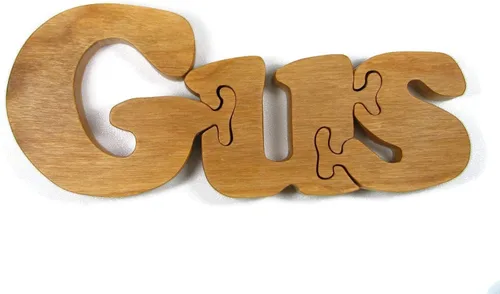 Vista 3 de Rompecabezas de nombre de madera por Little Wooden Wonders