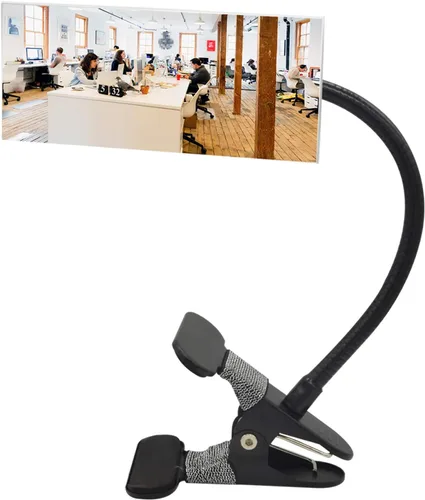 Vista 10 de Ampper Espejo de seguridad acrílico con clip, espejo de cubículo convexo flexible para seguridad personal y escritorio, monitores de visión trasera
