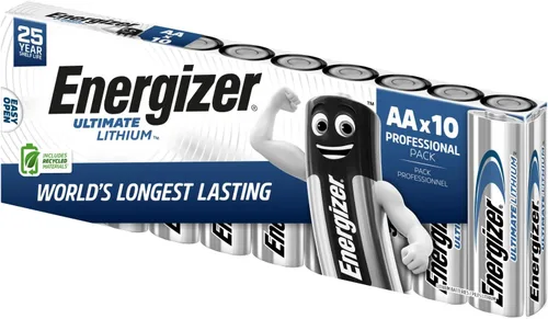 Vista 9 de Energizer Ultimate Lithium AA Baterías (Paquete de 2), Baterías de Litio Doble A de 1.5V