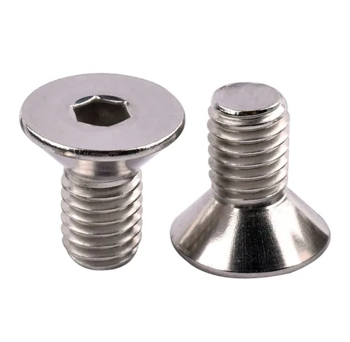 Vista 12 de Tornillos avellanados de cabeza plana de 1/4-20 x 1-1/2", pernos de casquillo hexagonal, acero inoxidable 304 18-8, rosca de máquina completa