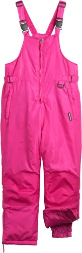 Vista 4 de Perry Ellis Babero de nieve para niños, pantalones impermeables aislados, overol de esquí para niños y niñas con puños seguros con cremallera (5-18)