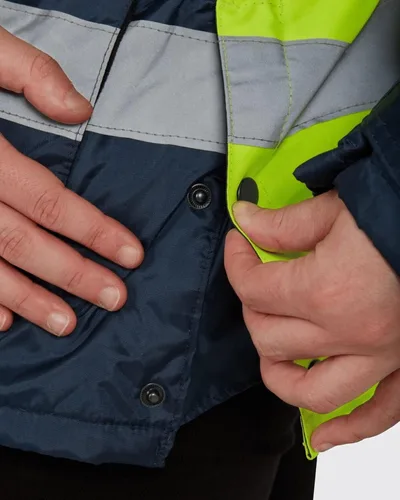 Vista 2 de Utility Pro UHV664 - Chaqueta de poliéster de alta visibilidad para mujer, con puños de tormenta con protector de tela de teflón Dupont, color Verde