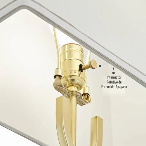 Vista 5 de 360 Lighting Evan - Juego de 2 lámparas de mesa modernas de 28 1/4 pulgadas de alto, marco geométrico de metal dorado, pantalla rectangular curvada