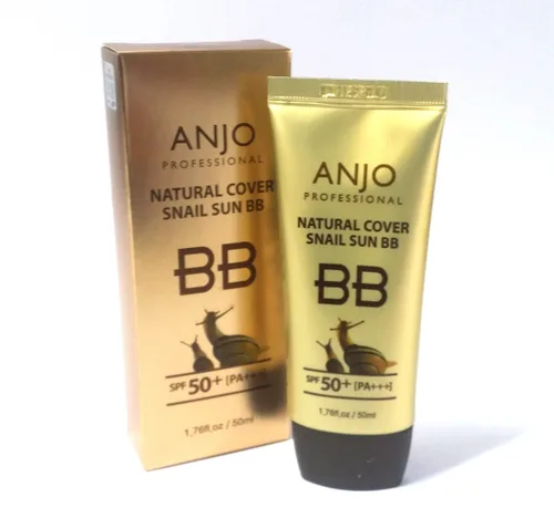 Vista 2 de [ANJO] Crema BB de caracol de cubierta natural SPF 50+PA +++ 1.7 fl oz X 1EA / Base de maquillaje/Mucus de caracol/Cosméticos coreanos