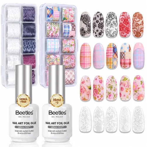 Vista 10 de Beetles - Látex líquido para uñas, 0.5 onzas líquidas, protector de cutículas con barra de plástico para cuidado de uñas, diseño de uñas