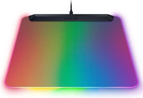 Vista 8 de Razer Firefly V2 Pro Fully Illuminated RGB Gaming Mouse Mat: Backlit Design - 15 Zone Chroma Lighting - USB 2.0 Port - Detachable USB Type C Cable