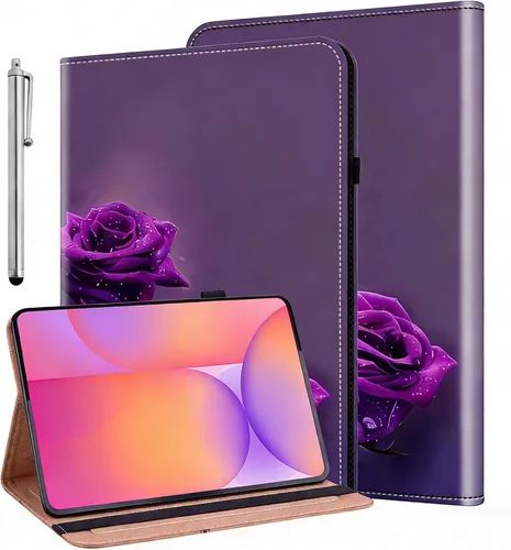 Vista 28 de ALILANG Funda para Samsung Galaxy Tab S5e de 10,5 pulgadas con lápiz capacitivo, a prueba de golpes plegable, negro (black horse)