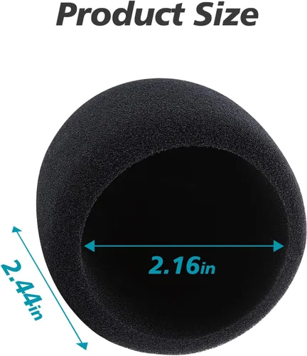 Vista 4 de YOUSHARES Yeti Nano Micrófono Espuma Parabrisas - Cubierta de Micrófono Paravientos Filtro Pop Espuma Cubierta, Profesional Personalizado para Blue