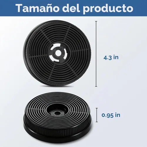 Vista 2 de Filtro de carbón para campana extractora (CFZMG01) para campanas extractoras de montaje en pared modelo ZMS-0160B, ZMS-0175B, ZMS-0190, ZMS-0675