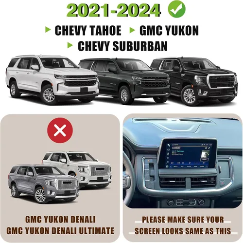 Vista 2 de Muslogy Organizador de reposabrazos de consola central deslizante Yukon Tahoe Suburban 2021-2024 y bandeja de almacenamiento para tablero, 2