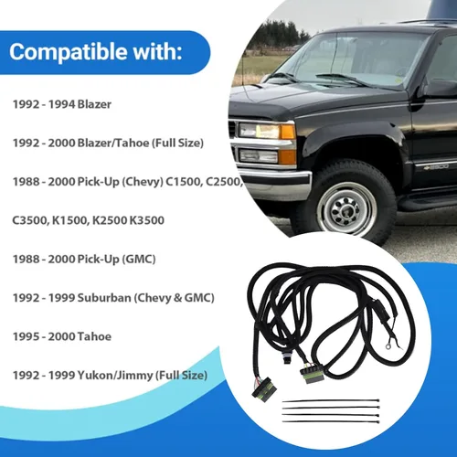 Vista 2 de Conector de cableado para luz trasera de camión Compatible con 1992-1994 Blazer 1992-2000 Blazer Tahoe 1988-2000 Pick-Up Chevy Pick-Up GMC 1992-1999