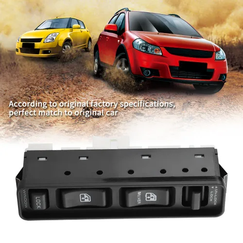 Vista 3 de KIMISS Interruptor de control del regulador del elevalunas eléctrico principal, para Suzuki Vitara ET TA SUV, Interruptor de control de la ventana