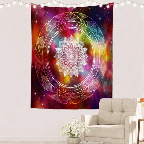 Vista 12 de Batmerry Cat In Armor Polyester Tapestry, Cat Armor Sword Warrior Battle Shield Lightweight Wall Hanging High-Definition Print Backdrop For Dorm