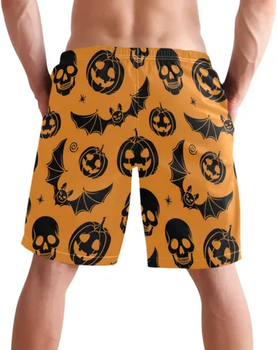 Vista 3 de visesunny Novedosos pantalones cortos de playa para hombre, de secado rápido, para vacaciones, fiestas, deportes, correr, natación, trajes de baño