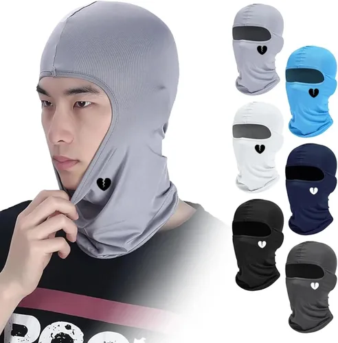 Vista 2 de 1 unids Mens Ciclismo Cap Pasamontañas Cara Completa Esquí Máscara Capucha Senderismo Camping Caza Táctico Militar Airsoft Cap Bike Sombreros