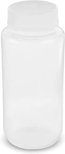 Vista 7 de United Scientific™ Recipientes de muestras de boca ancha con tapas, 1.0 fl oz, paquete de 12 1 oz Plastic Bottles, Autoclavable Laboratory Grade