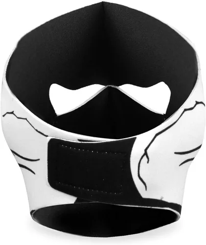 Vista 6 de Hot Leathers FMA1012 Black and White Skull Neoprene Face Mask