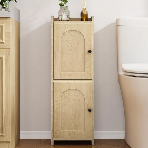 Vista 22 de Hzuaneri Gabinete de almacenamiento del cuarto de baño, pequeño gabinete Blanco