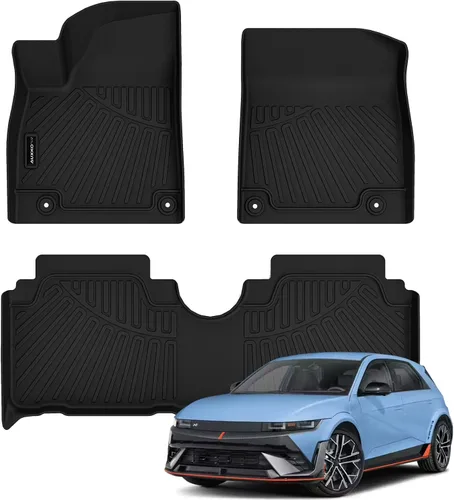 Vista 10 de Auxko Revestimiento de carga para todo tipo de clima, apto para Hyundai IONIQ 5 y 2025 IONIQ 5 N TPE 2022-2024, accesorios de alfombrilla de goma