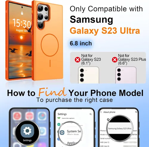 Vista 101 de Jshru Funda para Samsung Galaxy S26 Plus/Galaxy S25 Plus: para Galaxy S24 Plus [compatible con Magsafe] [2 protectores de pantalla HD] cubierta