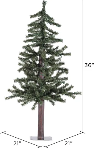Vista 3 de Vickerman Alpine Árbol Natural con 105T