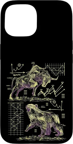 Vista 6 de Shareholder Stock Market Bull vs Bear Stock Trader Case for iPhone 17