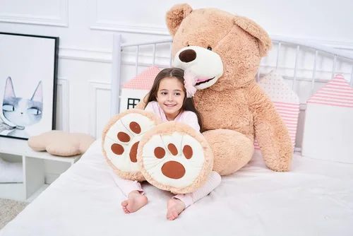 Vista 3 de IKASA - Oso de peluche gigante, animales de juguete (Marrón, 63 pulgadas)