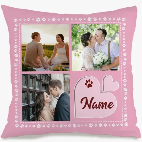 Vista 15 de Custom Couples Pillow Case with one Romantic Photo and Personalized Message enriching Your Room décor and expressing Love Through a Meaningful Gift
