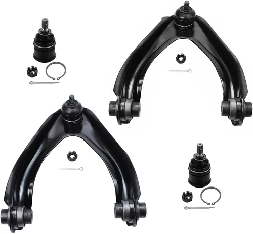 Vista 123 de Detroit Axle - Ejes de eje CV delantero izquierdo y derecho + Reemplazo de juntas esféricas de brazos de control inferiores delanteros para Ford