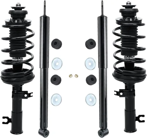 Vista 20 de Detroit Axle - Kit de 4 puntales para Ford Escape 2014-2019, 2 amortiguadores traseros ensamblaje 2 puntales delanteros y resortes helicoidales 2015
