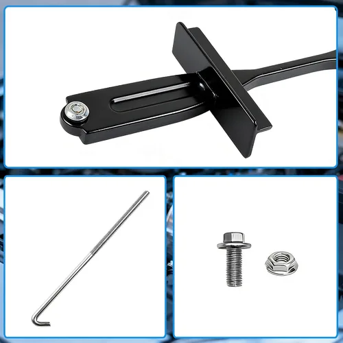 Vista 6 de 7440406040 Kit de retención de batería compatible con Toyota Camry 2007-2011 2.4L 3.5L Soporte de batería y gancho J y pernos