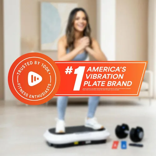Vista 10 de Lifepro CosmoPlate/VibranceX Vibration Plate with Bluetooth or LED Models Oscillation Motor, Remote Control, Non-Slip Surface & Feet — Vibration