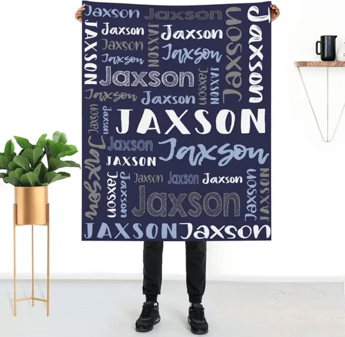 Vista 17 de Mantas de bebé personalizadas para niñas y niños con nombre, mantas de bebé personalizadas con nombre, mantas personalizadas para niños, artículos
