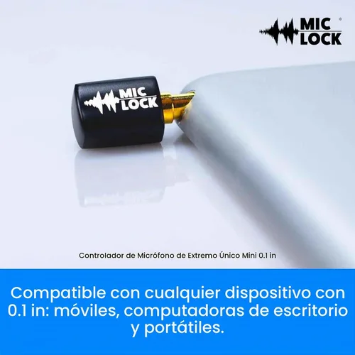 Vista 4 de Mic-Lock 0.138 in para puerto de auriculares, micrófono de audio y seguridad de datos, protector de privacidad para laptops, smartphones, tablets